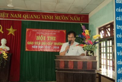 HỘI GIẢNG GIÁO VIÊN GIỎI TRƯỜNG – 2017-2018Tham gia hội thi lần này có 8 Giáo viên tham gia.